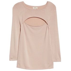 L’AGENCE Jocelyn Cutout Sweater Petal Pink size Large